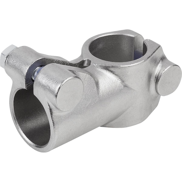 Tube Clamp 3-Way Flat, Form:B Stainless Steel, For Rnd. Tubes, A=30, 1, B=30, 1